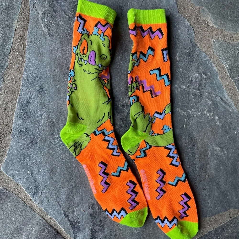 New🌟UO-Hyp Nickelodeon 90's Characters Men's Socks